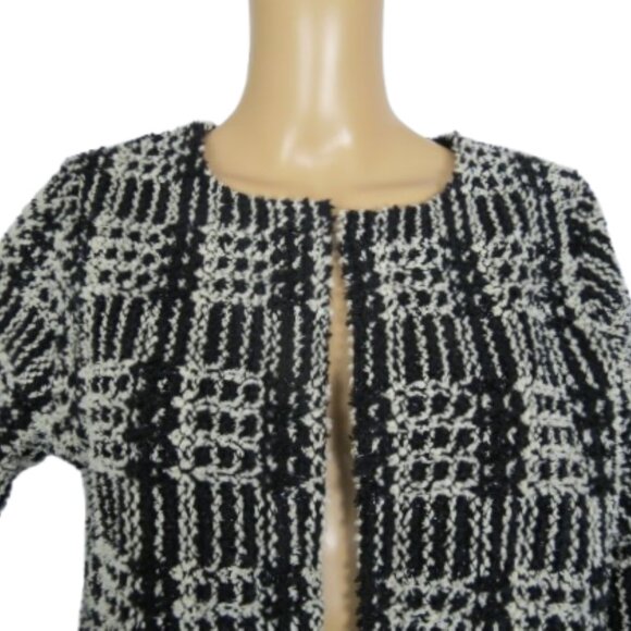 Joseph Ribkoff Waffle Pattern Open Front Blazer Jacket - Picture 2 of 6